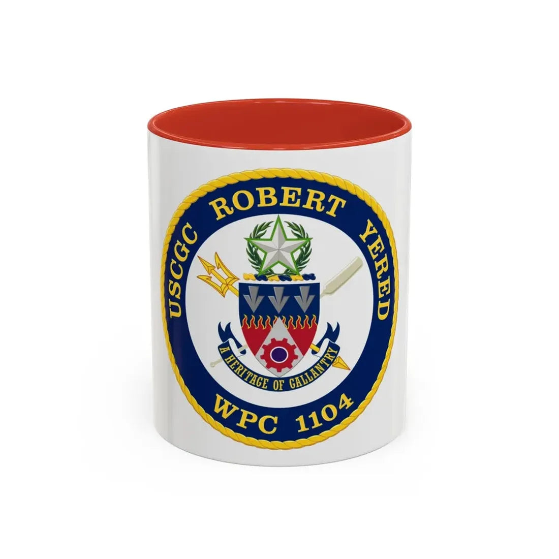 USCGC Robert Yered WPC 1104 1 (U.S. Coast Guard) Accent Coffee Mug 11oz Red - Go Mug Yourself