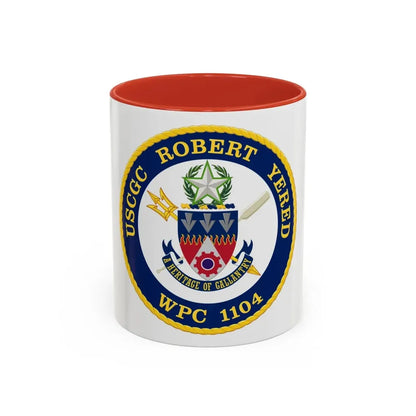 USCGC Robert Yered WPC 1104 1 (U.S. Coast Guard) Accent Coffee Mug 11oz Red - Go Mug Yourself