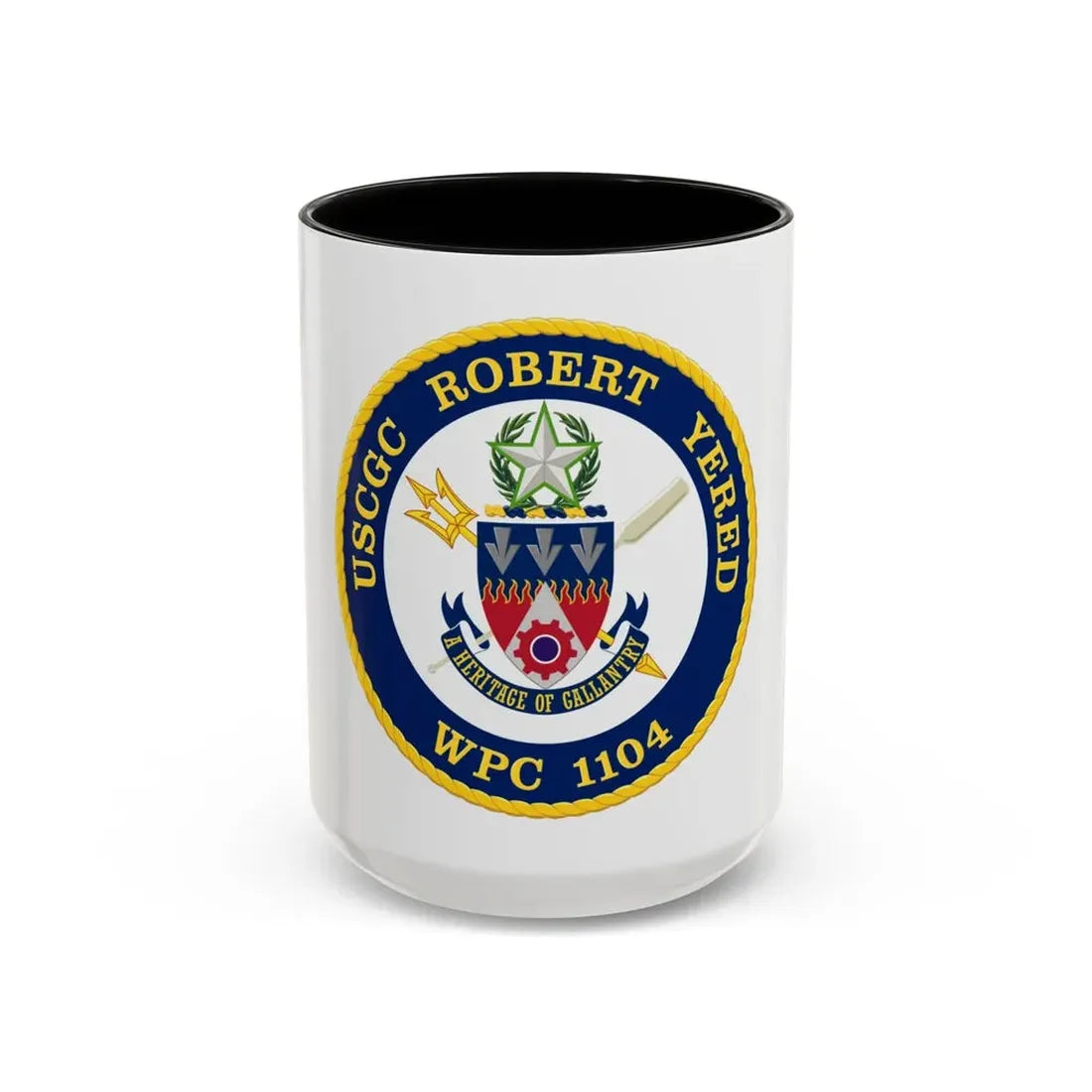 USCGC Robert Yered WPC 1104 1 (U.S. Coast Guard) Accent Coffee Mug 15oz Black - Go Mug Yourself