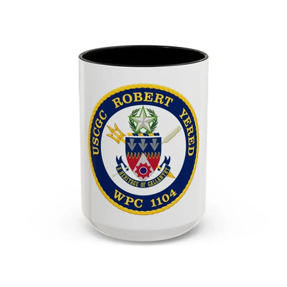USCGC Robert Yered WPC 1104 1 (U.S. Coast Guard) Accent Coffee Mug 15oz Black - Go Mug Yourself