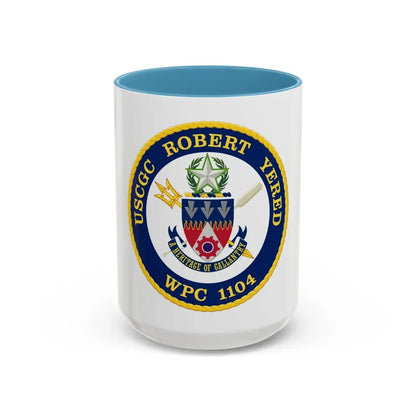 USCGC Robert Yered WPC 1104 1 (U.S. Coast Guard) Accent Coffee Mug 15oz Light Blue - Go Mug Yourself