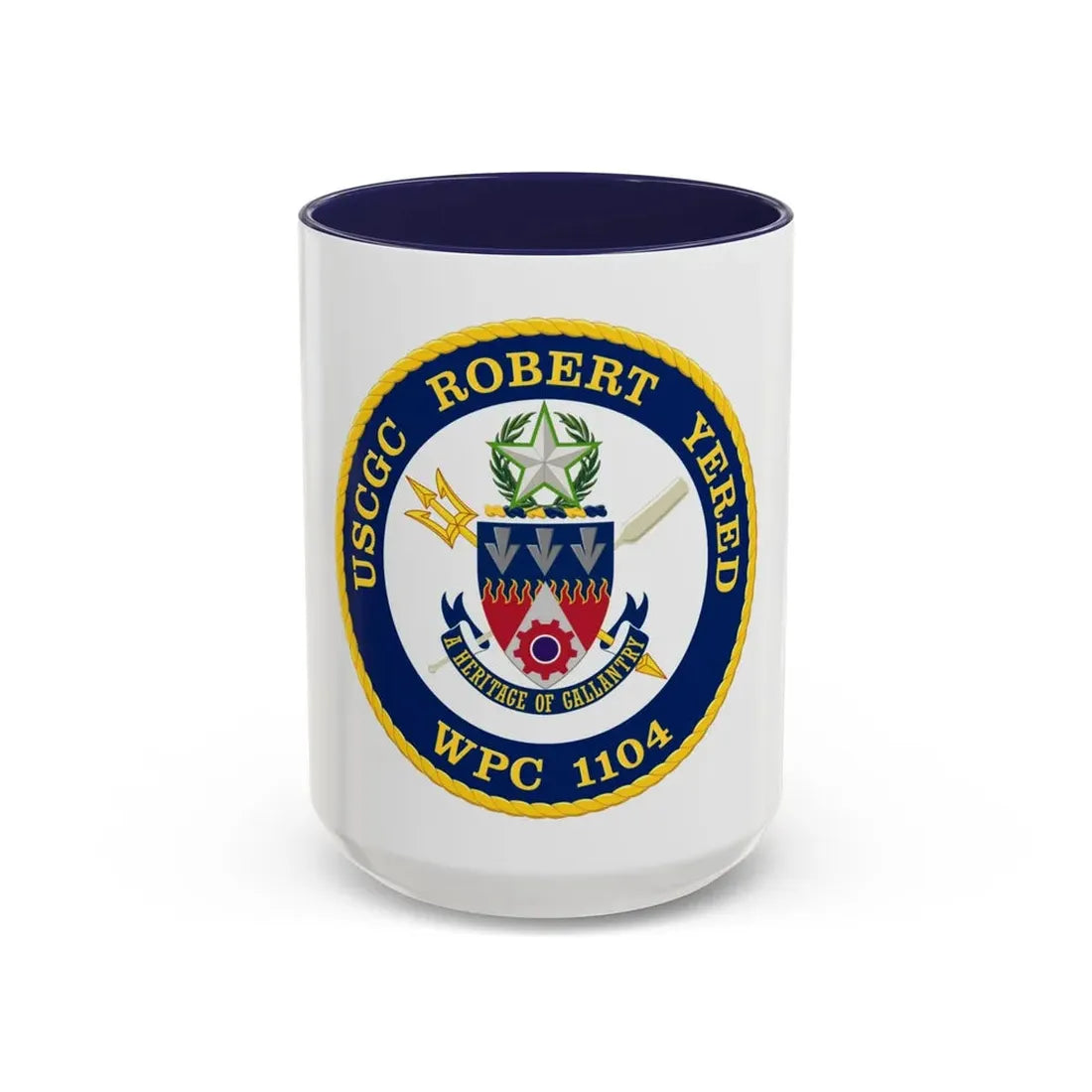 USCGC Robert Yered WPC 1104 1 (U.S. Coast Guard) Accent Coffee Mug 15oz Navy - Go Mug Yourself