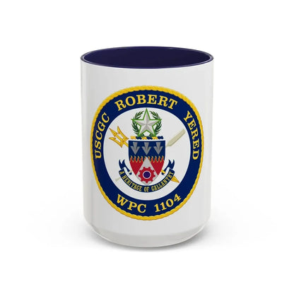 USCGC Robert Yered WPC 1104 1 (U.S. Coast Guard) Accent Coffee Mug 15oz Navy - Go Mug Yourself