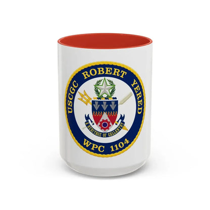 USCGC Robert Yered WPC 1104 1 (U.S. Coast Guard) Accent Coffee Mug 15oz Red - Go Mug Yourself