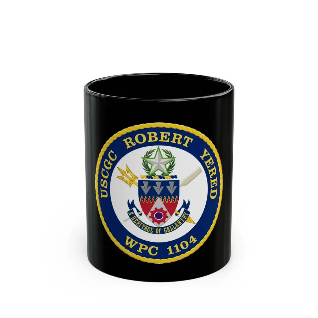USCGC Robert Yered WPC 1104 1 (U.S. Coast Guard) Black Coffee Mug 11oz - Go Mug Yourself