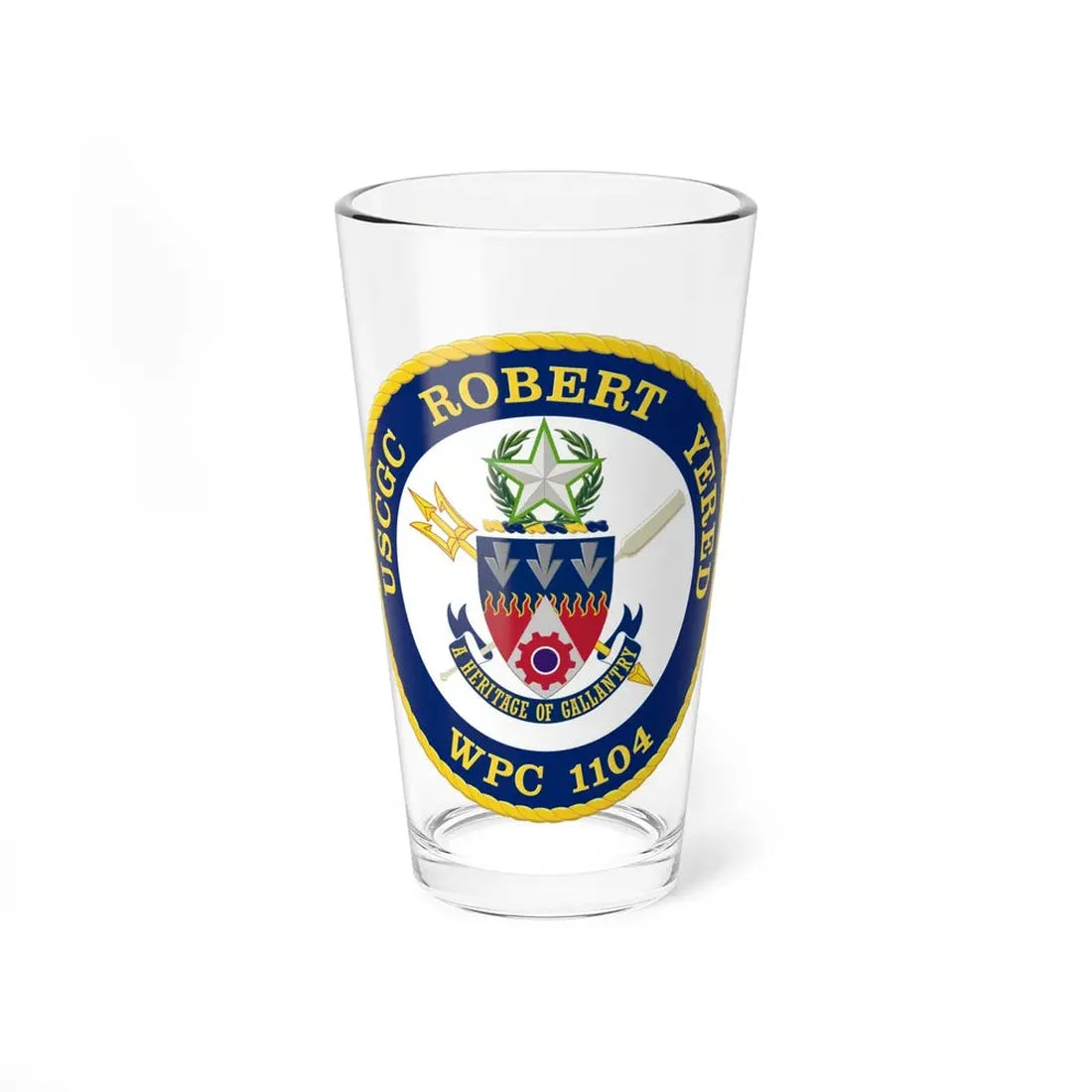 USCGC Robert Yered WPC 1104 1 (U.S. Coast Guard) Pint Glass 16oz 16oz - Go Mug Yourself