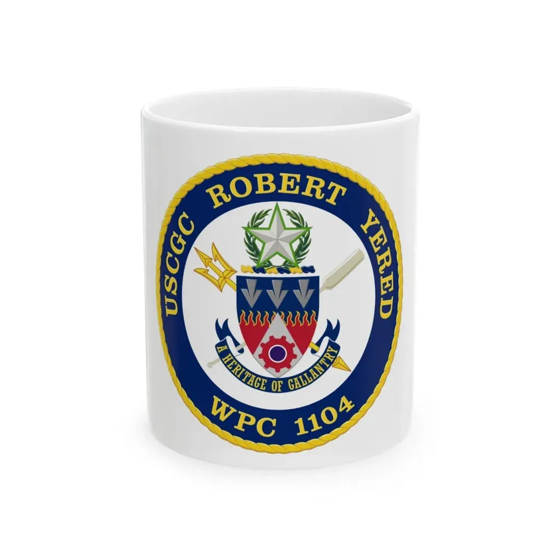 USCGC Robert Yered WPC 1104 1 (U.S. Coast Guard) White Coffee Mug 11oz - Go Mug Yourself