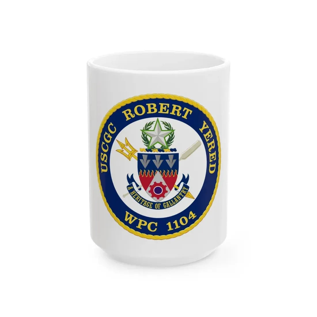 USCGC Robert Yered WPC 1104 1 (U.S. Coast Guard) White Coffee Mug 15oz - Go Mug Yourself