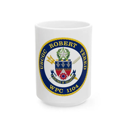 USCGC Robert Yered WPC 1104 1 (U.S. Coast Guard) White Coffee Mug 15oz - Go Mug Yourself