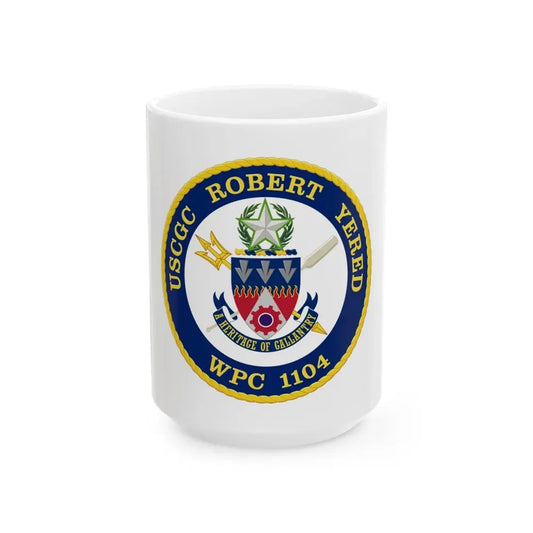 USCGC Robert Yered WPC 1104 1 (U.S. Coast Guard) White Coffee Mug 15oz - Go Mug Yourself