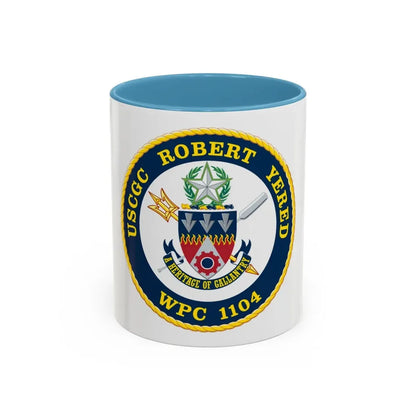 USCGC ROBERT YERED WPC 1104 (U.S. Coast Guard) Accent Coffee Mug 11oz Light Blue - Go Mug Yourself
