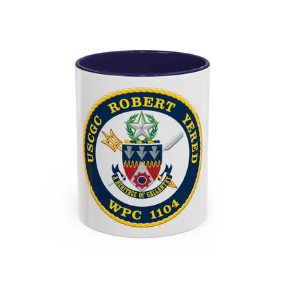 USCGC ROBERT YERED WPC 1104 (U.S. Coast Guard) Accent Coffee Mug 11oz Navy - Go Mug Yourself