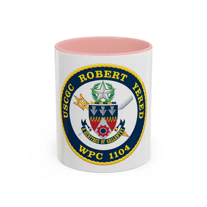 USCGC ROBERT YERED WPC 1104 (U.S. Coast Guard) Accent Coffee Mug 11oz Pink - Go Mug Yourself