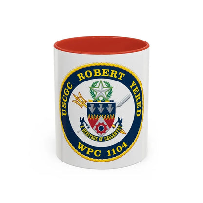 USCGC ROBERT YERED WPC 1104 (U.S. Coast Guard) Accent Coffee Mug 11oz Red - Go Mug Yourself