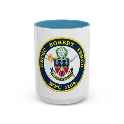 USCGC ROBERT YERED WPC 1104 (U.S. Coast Guard) Accent Coffee Mug 15oz Light Blue - Go Mug Yourself