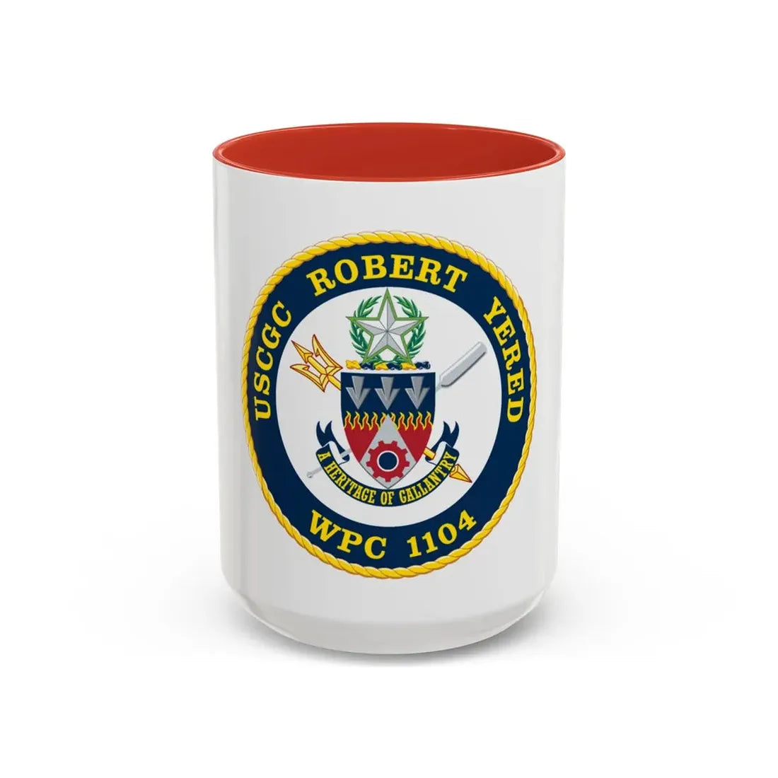 USCGC ROBERT YERED WPC 1104 (U.S. Coast Guard) Accent Coffee Mug 15oz Red - Go Mug Yourself
