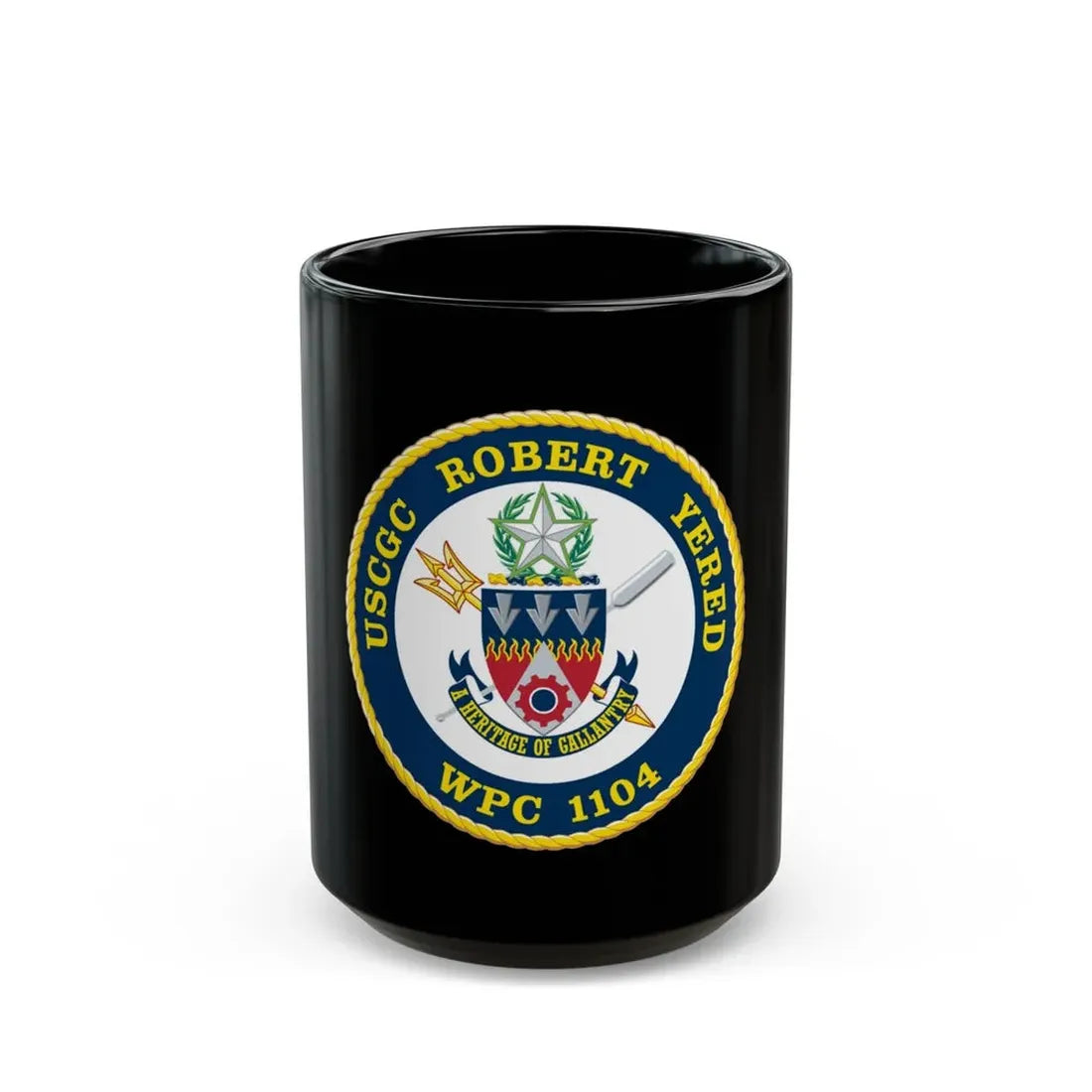 USCGC ROBERT YERED WPC 1104 (U.S. Coast Guard) Black Coffee Mug - Go Mug Yourself