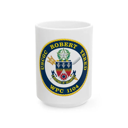 USCGC ROBERT YERED WPC 1104 (U.S. Coast Guard) White Coffee Mug 15oz - Go Mug Yourself