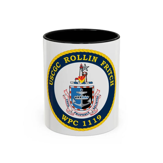 USCGC Rollin Fritch WPC 1119 (U.S. Coast Guard) Accent Coffee Mug 11oz Black - Go Mug Yourself