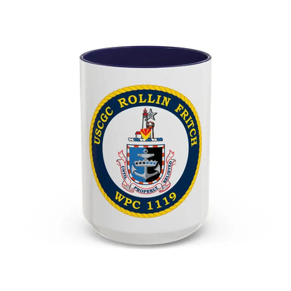 USCGC Rollin Fritch WPC 1119 (U.S. Coast Guard) Accent Coffee Mug 15oz Navy - Go Mug Yourself