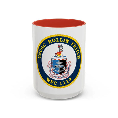 USCGC Rollin Fritch WPC 1119 (U.S. Coast Guard) Accent Coffee Mug 15oz Red - Go Mug Yourself