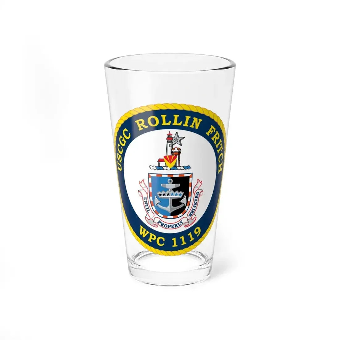 USCGC Rollin Fritch WPC 1119 (U.S. Coast Guard) Pint Glass 16oz 16oz - Go Mug Yourself