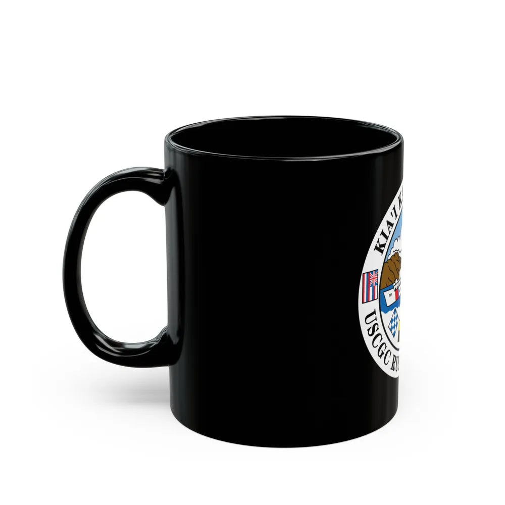 USCGC RUSH WHEC 723 (U.S. Coast Guard) Black Coffee Mug-Go Mug Yourself