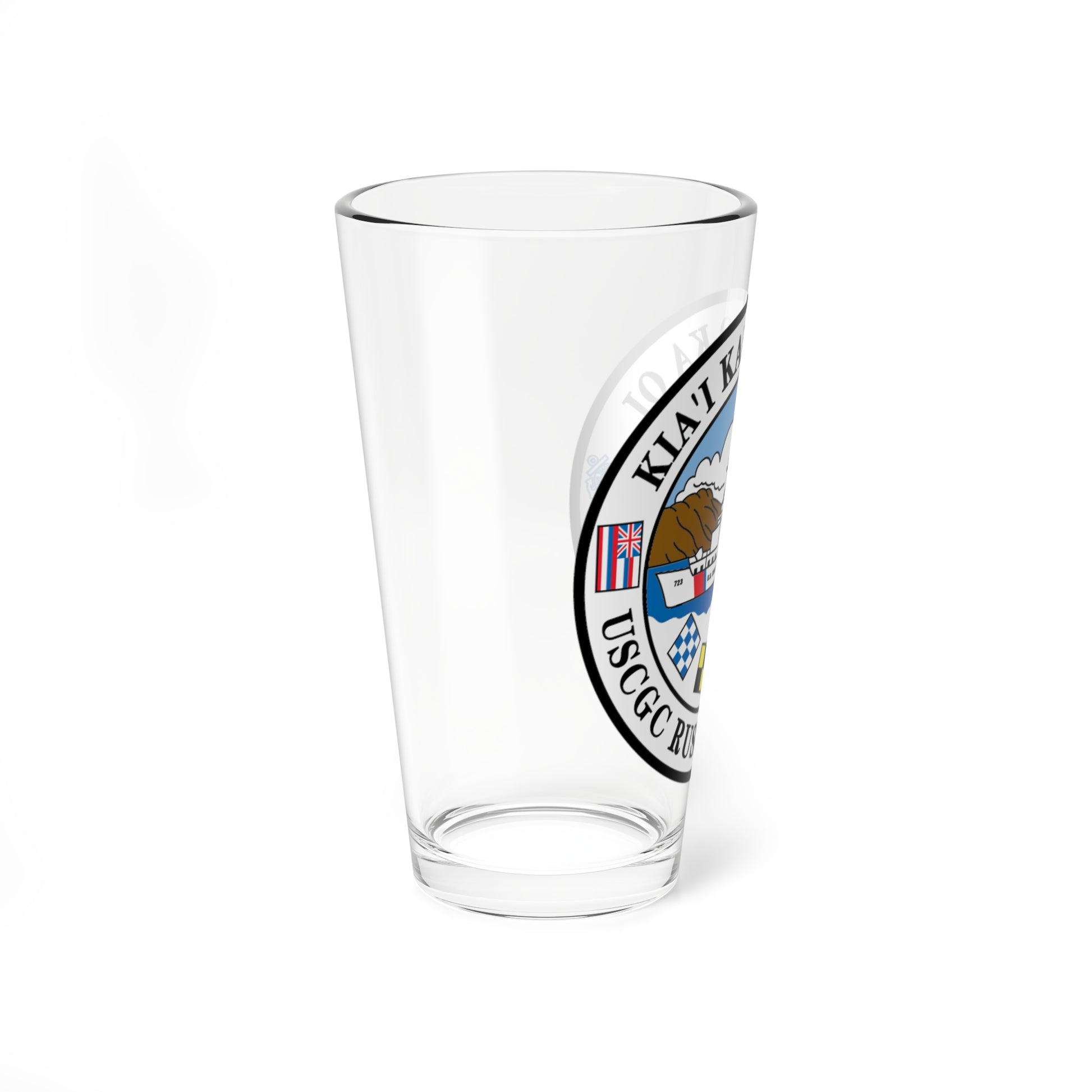 USCGC RUSH WHEC 723 (U.S. Coast Guard) Pint Glass 16oz-Go Mug Yourself