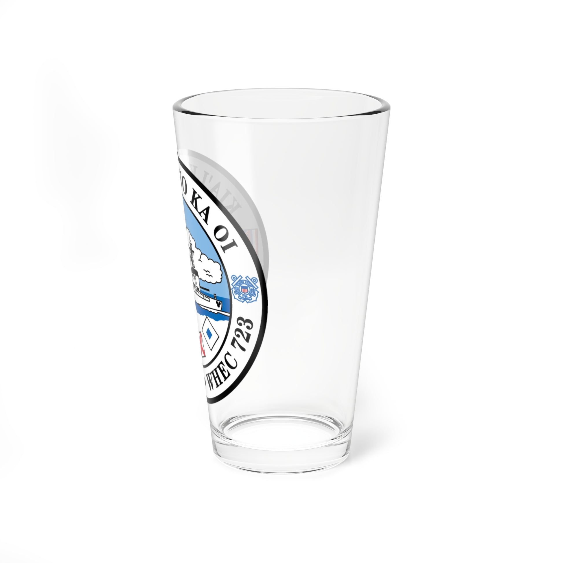 USCGC RUSH WHEC 723 (U.S. Coast Guard) Pint Glass 16oz-Go Mug Yourself