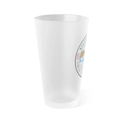 USCGC RUSH WHEC 723 (U.S. Coast Guard) Frosted Pint Glass 16oz - Go Mug Yourself