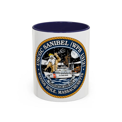 USCGC Sanibel WPB   1312 (U.S. Coast Guard) Accent Coffee Mug 11oz Navy - Go Mug Yourself