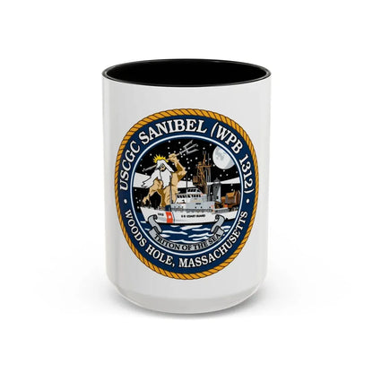 USCGC Sanibel WPB   1312 (U.S. Coast Guard) Accent Coffee Mug 15oz Black - Go Mug Yourself