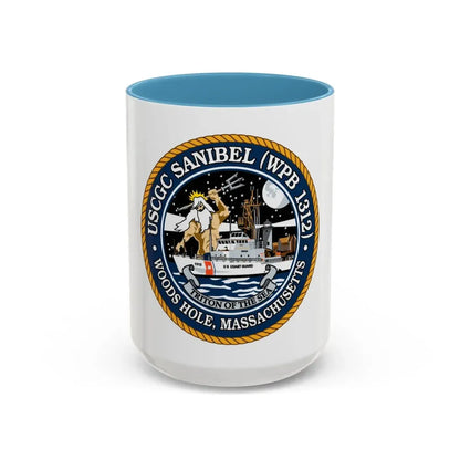 USCGC Sanibel WPB   1312 (U.S. Coast Guard) Accent Coffee Mug 15oz Light Blue - Go Mug Yourself