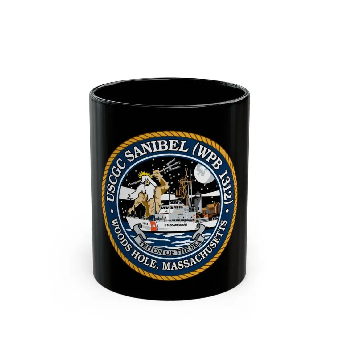 USCGC Sanibel WPB   1312 (U.S. Coast Guard) Black Coffee Mug - Go Mug Yourself