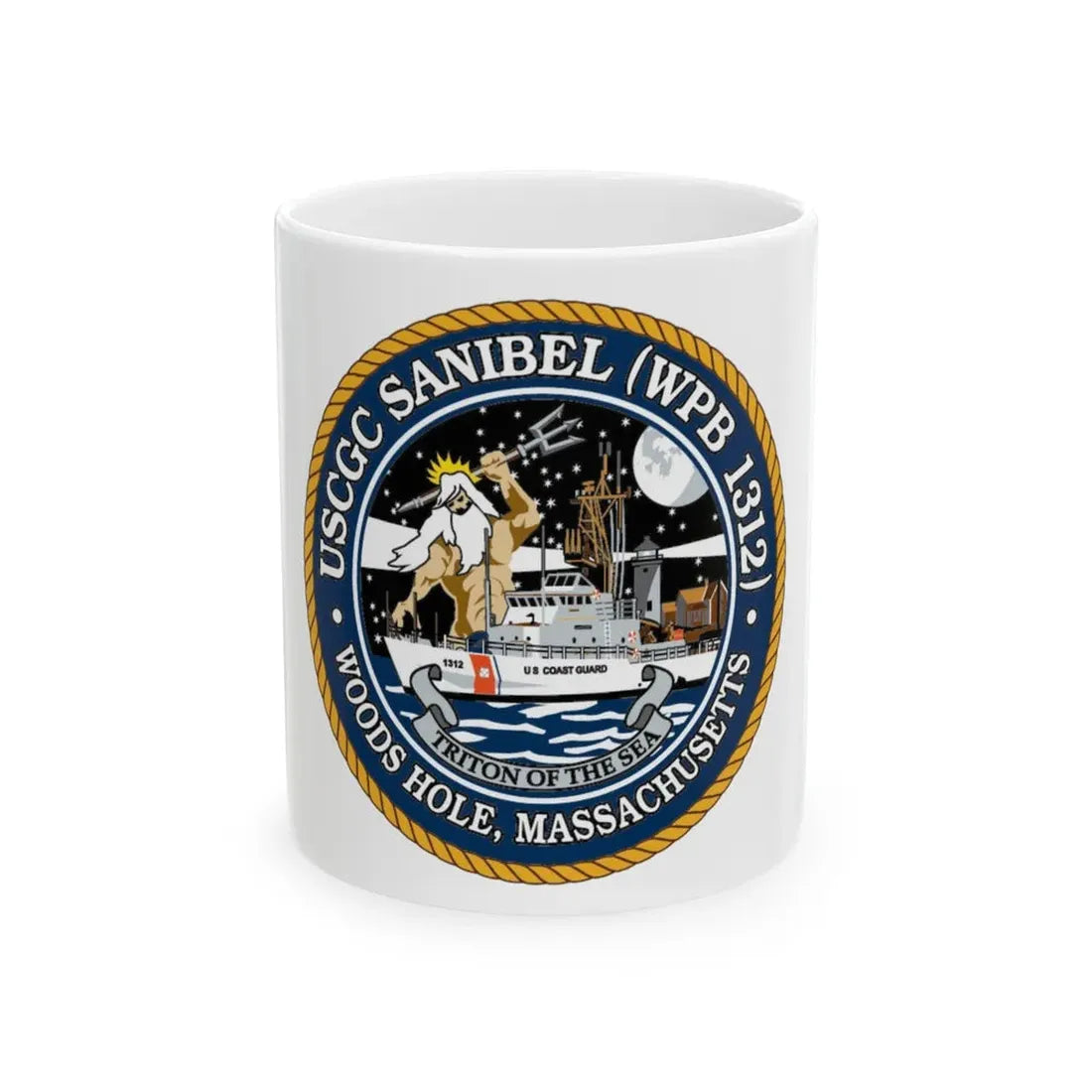 USCGC Sanibel WPB   1312 (U.S. Coast Guard) White Coffee Mug 11oz - Go Mug Yourself