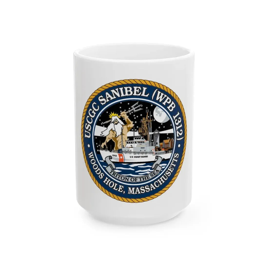 USCGC Sanibel WPB   1312 (U.S. Coast Guard) White Coffee Mug 15oz - Go Mug Yourself