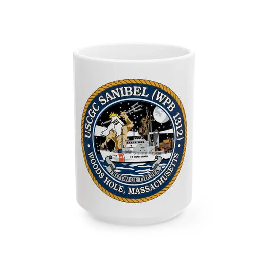 USCGC Sanibel WPB   1312 (U.S. Coast Guard) White Coffee Mug 15oz - Go Mug Yourself