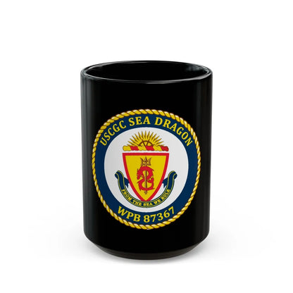 USCGC Sea Dragon WPB 87367 (U.S. Coast Guard) Black Coffee Mug-15oz-Go Mug Yourself