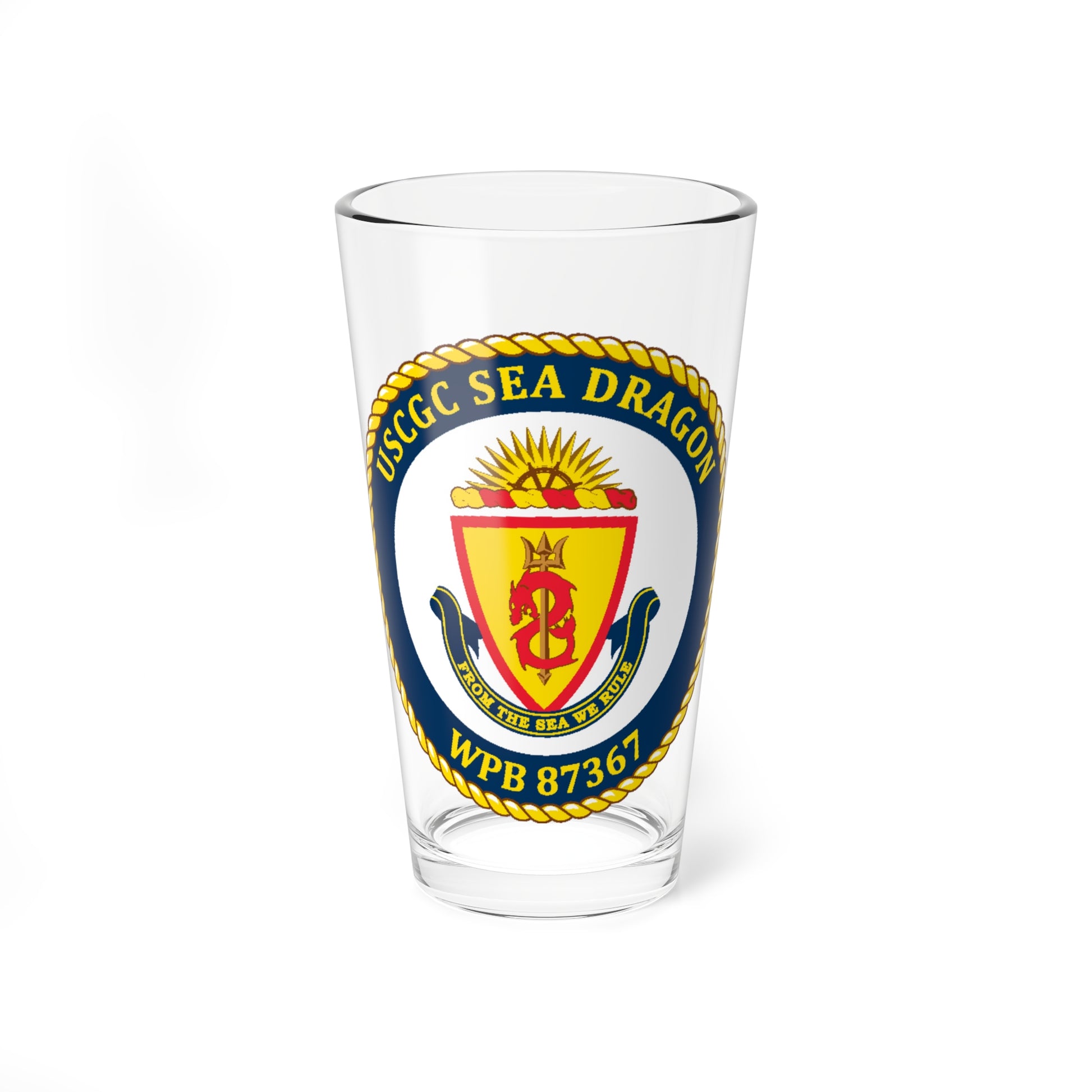 USCGC Sea Dragon WPB 87367 (U.S. Coast Guard) Pint Glass 16oz-16oz-Go Mug Yourself