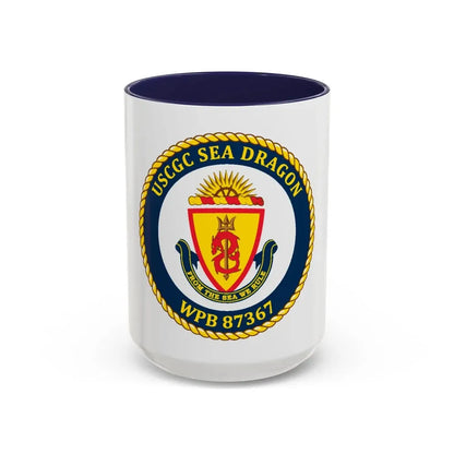 USCGC Sea Dragon WPB 87367 (U.S. Coast Guard) Accent Coffee Mug 15oz Navy - Go Mug Yourself