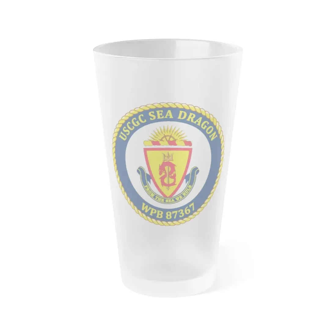 USCGC Sea Dragon WPB 87367 (U.S. Coast Guard) Frosted Pint Glass 16oz Default Title - Go Mug Yourself