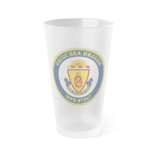USCGC Sea Dragon WPB 87367 (U.S. Coast Guard) Frosted Pint Glass 16oz Default Title - Go Mug Yourself