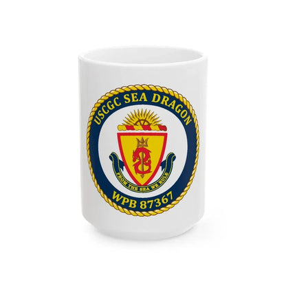 USCGC Sea Dragon WPB 87367 (U.S. Coast Guard) White Coffee Mug 15oz - Go Mug Yourself