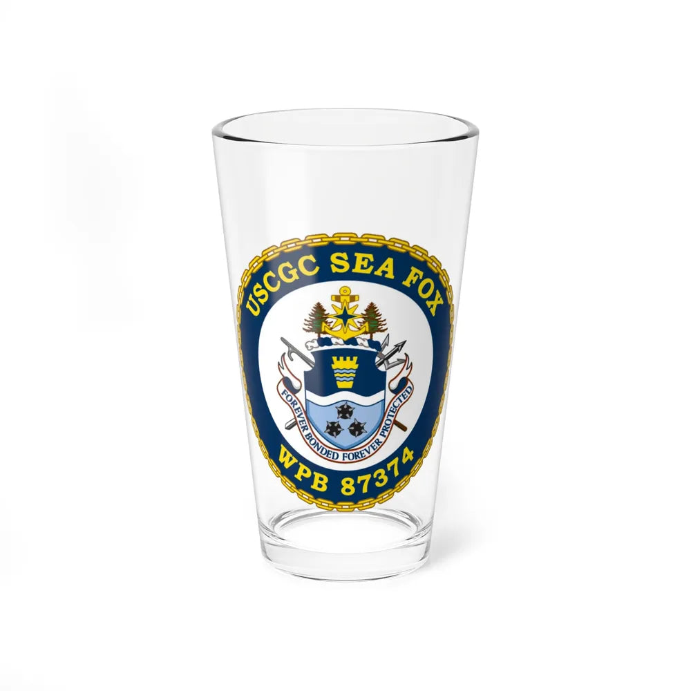 USCGC Sea Fox WPB 87374 2 (U.S. Coast Guard) Pint Glass 16oz-16oz-Go Mug Yourself