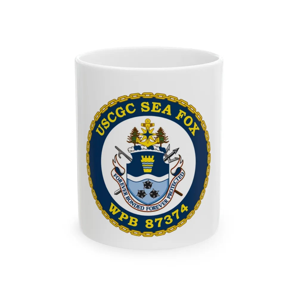 USCGC Sea Fox WPB 87374 2 (U.S. Coast Guard) White Coffee Mug-11oz-Go Mug Yourself