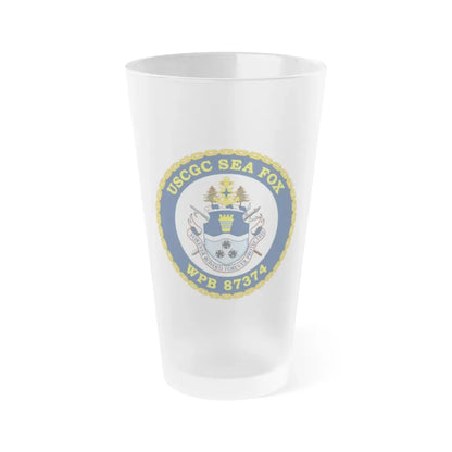 USCGC Sea Fox WPB 87374 2 (U.S. Coast Guard) Frosted Pint Glass 16oz Default Title - Go Mug Yourself