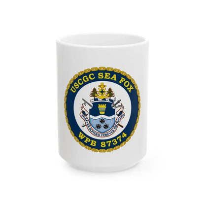 USCGC Sea Fox WPB 87374 2 (U.S. Coast Guard) White Coffee Mug 15oz - Go Mug Yourself