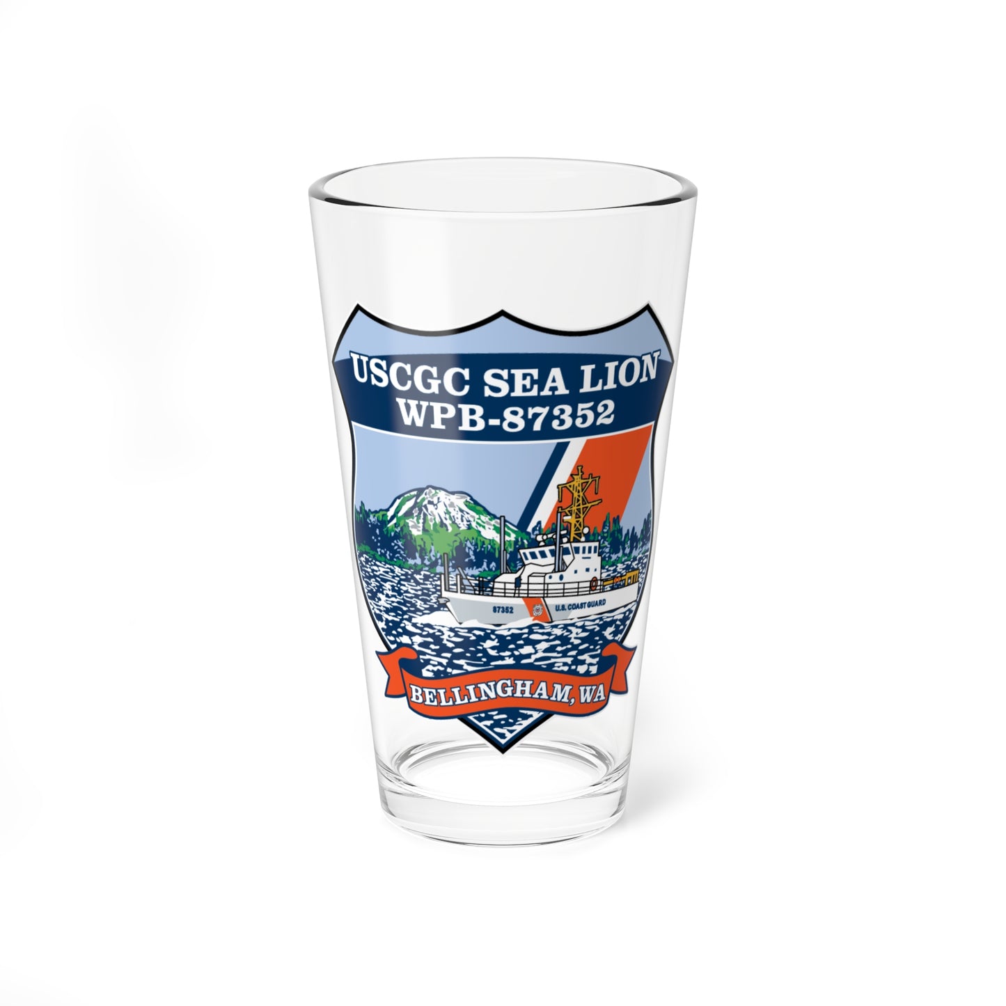 USCGC Sea Lions WPB 87352 (U.S. Coast Guard) Pint Glass 16oz-16oz-Go Mug Yourself