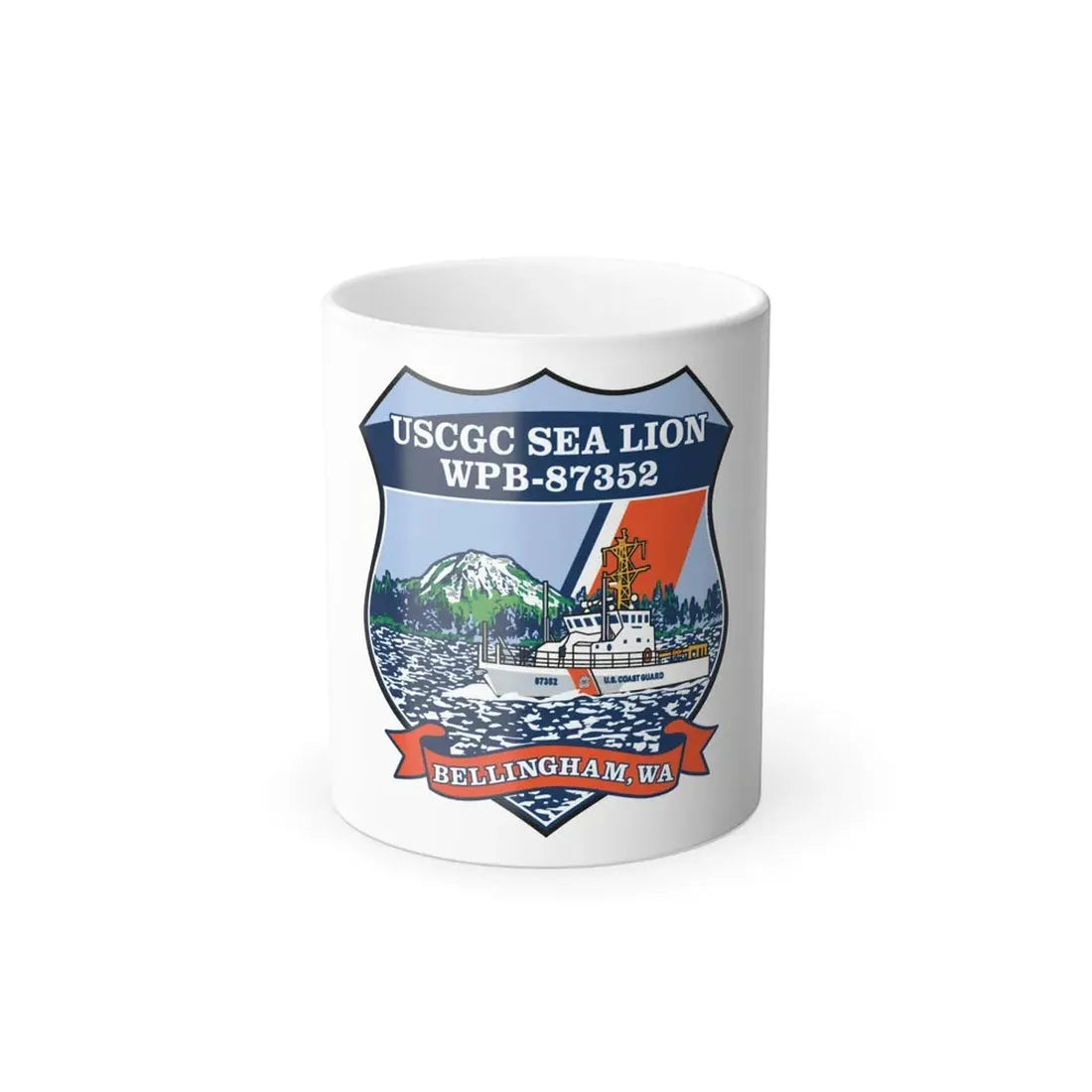 USCGC Sea Lions WPB 87352 (U.S. Coast Guard) Color Changing Coffee Mug 11oz - Go Mug Yourself