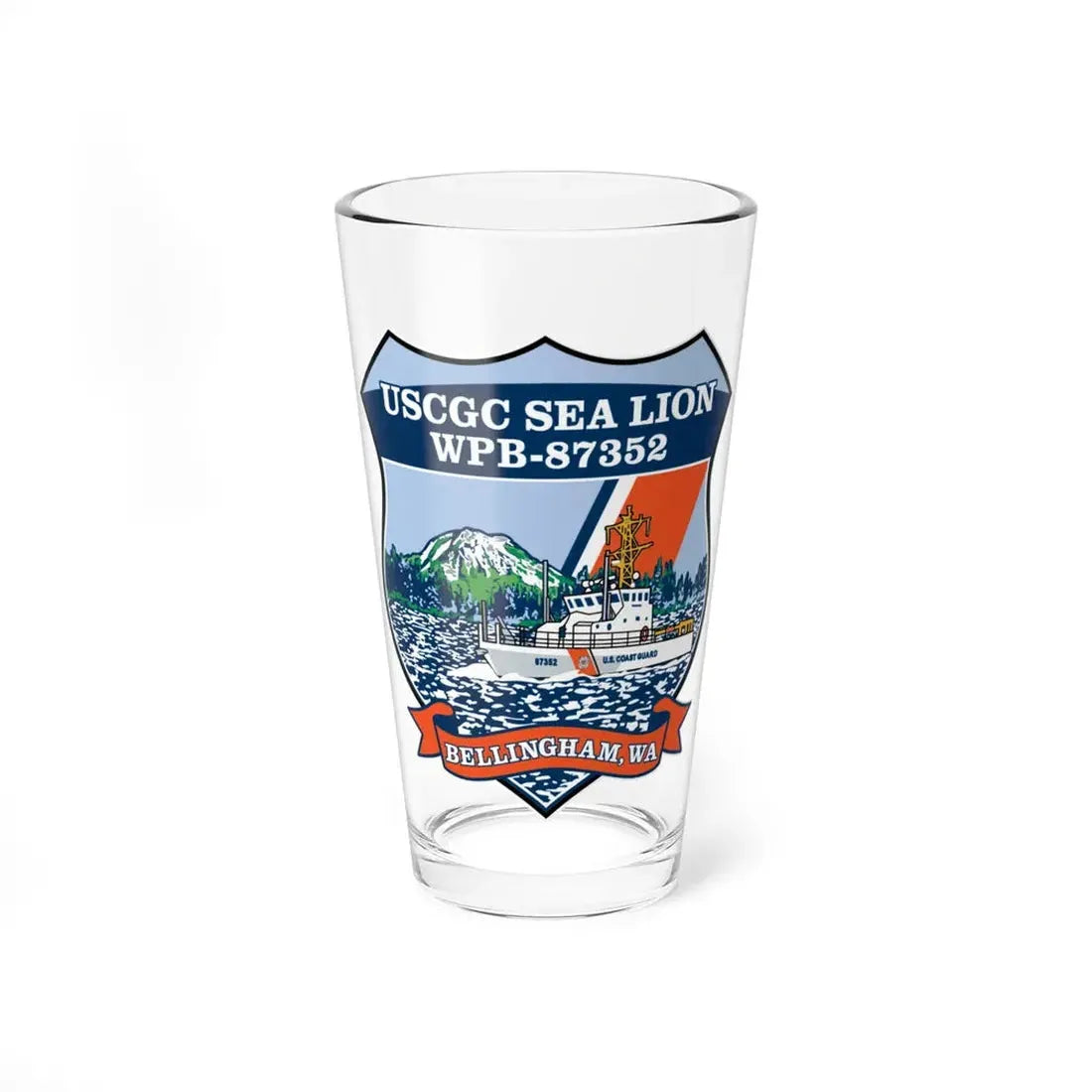 USCGC Sea Lions WPB 87352 (U.S. Coast Guard) Pint Glass 16oz 16oz - Go Mug Yourself